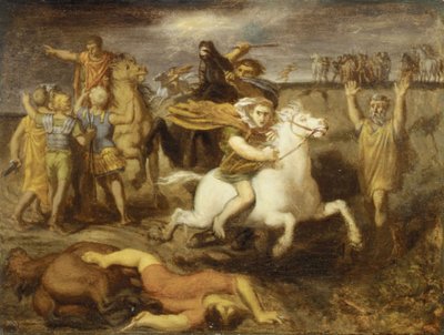 Der Gallier Littavicus verrät die römische Sache und flieht nach Gergovia, um Vercingetorix zu unterstützen von Théodore Chassériau
